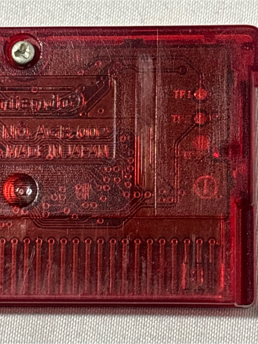 Authentic Nintendo Pokémon Ruby Version Game Cartridge - Translucent Red Tested - Picture 6 of 6